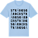 Blue Soul t-shirt med Strängsgården ordlek t-shirt