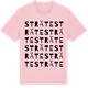 Pink Cotton t-shirt med Sträte ordlek t-shirt