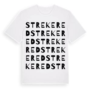 Strekered ordlek t-shirt – ekologisk bomull t-shirt från Pinshirt