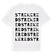 Strekered ordlek t-shirt