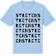 Blue Soul t-shirt med Streten ordlek t-shirt