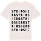Vintage White t-shirt med Stridsberg ordlek t-shirt