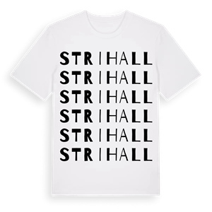Strihall ordlek t-shirt – ekologisk bomull t-shirt från Pinshirt