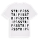 Stripås ordlek t-shirt