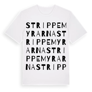 Strippemyrarna ordlek t-shirt – ekologisk bomull t-shirt från Pinshirt