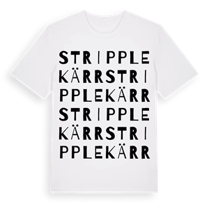 Stripplekärr ordlek t-shirt – ekologisk bomull t-shirt från Pinshirt