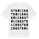 White t-shirt med Ströberg ordlek t-shirt