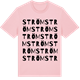 Pink Cotton t-shirt med Ström ordlek t-shirt
