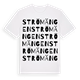 White t-shirt med Strömängen ordlek t-shirt
