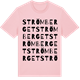 Pink Cotton t-shirt med Strömberget ordlek t-shirt