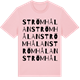 Pink Cotton t-shirt med Strömhålan ordlek t-shirt
