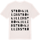Vintage White t-shirt med Strömkullen ordlek t-shirt
