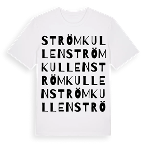 Strömkullen ordlek t-shirt – ekologisk bomull t-shirt från Pinshirt