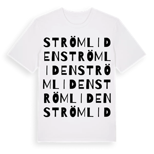 Strömliden ordlek t-shirt – ekologisk bomull t-shirt från Pinshirt