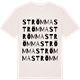 Vintage White t-shirt med Strömma ordlek t-shirt