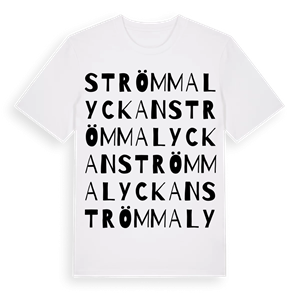 Strömmalyckan ordlek t-shirt – ekologisk bomull t-shirt från Pinshirt