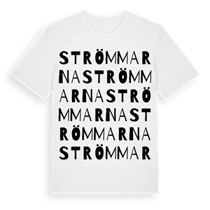Strömmarna ordlek t-shirt – ekologisk bomull t-shirt från Pinshirt