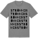 Mid Heather Gray t-shirt med Strömmen ordlek t-shirt