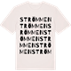 Vintage White t-shirt med Strömmen ordlek t-shirt