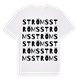 White t-shirt med Ströms ordlek t-shirt