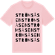 Pink Cotton t-shirt med Strömsåsen ordlek t-shirt