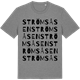 Mid Heather Gray t-shirt med Strömsåsen ordlek t-shirt