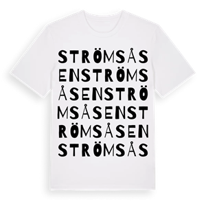 Strömsåsen ordlek t-shirt – ekologisk bomull t-shirt från Pinshirt