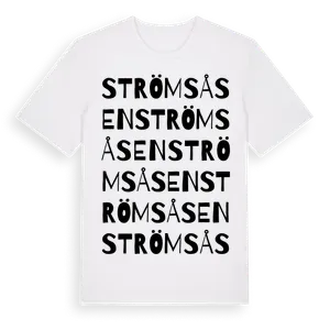 Strömsåsen ordlek t-shirt – ekologisk bomull t-shirt från Pinshirt
