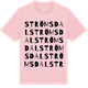 Pink Cotton t-shirt med Strömsdal ordlek t-shirt