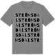 Mid Heather Gray t-shirt med Strömsdal ordlek t-shirt