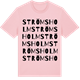 Pink Cotton t-shirt med Strömsholm ordlek t-shirt