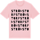 Pink Cotton t-shirt med Strömstorp ordlek t-shirt