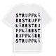 White t-shirt med Struppkärr ordlek t-shirt
