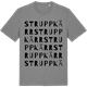 Mid Heather Gray t-shirt med Struppkärr ordlek t-shirt
