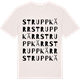 Vintage White t-shirt med Struppkärr ordlek t-shirt
