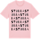 Pink Cotton t-shirt med Stubba ordlek t-shirt