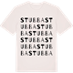 Vintage White t-shirt med Stubba ordlek t-shirt