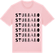 Pink Cotton t-shirt med Stubbabo ordlek t-shirt