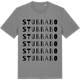 Mid Heather Gray t-shirt med Stubbabo ordlek t-shirt