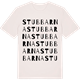 Vintage White t-shirt med Stubbarna ordlek t-shirt