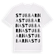 White t-shirt med Stubbarna ordlek t-shirt