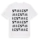 White t-shirt med Stubbe ordlek t-shirt