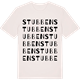 Vintage White t-shirt med Stubben ordlek t-shirt