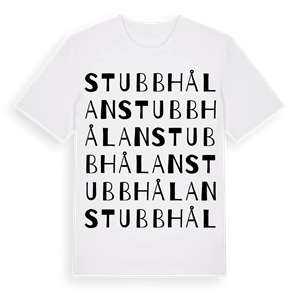 Stubbhålan ordlek t-shirt – ekologisk bomull t-shirt från Pinshirt