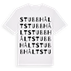 Stubbhålt ordlek t-shirt