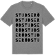 Mid Heather Gray t-shirt med Studseröd ordlek t-shirt