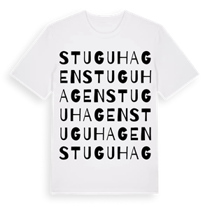 Stuguhagen ordlek t-shirt – ekologisk bomull t-shirt från Pinshirt