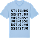 Blue Soul t-shirt med Stugumossen ordlek t-shirt