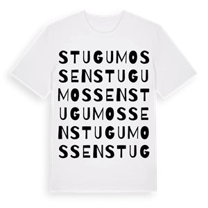Stugumossen ordlek t-shirt – ekologisk bomull t-shirt från Pinshirt