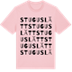 Pink Cotton t-shirt med Stuguslätt ordlek t-shirt